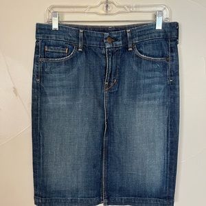Citizens of Humanity knee length jean‎ denim sexy secretary pencil skirt size 27